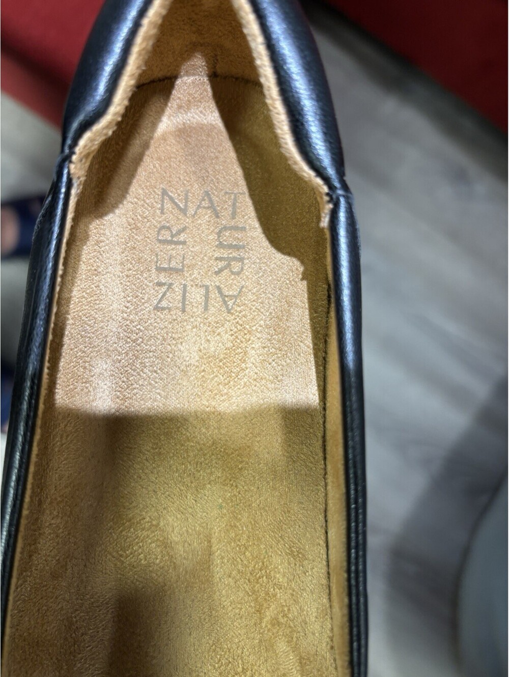 Naturalizer Women's Black Leather Flats Round Toe Comfort US 8.5W, UK 6.5 - Picture 9 of 9